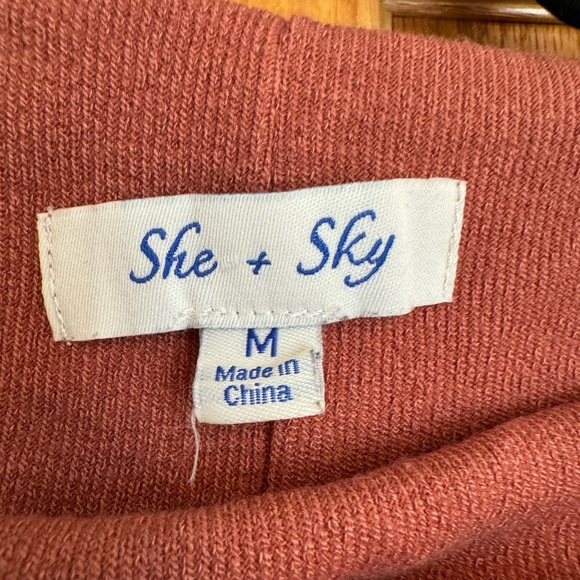 Worn once! Off the shoulder sweater with waist tie - Picture 2 of 2